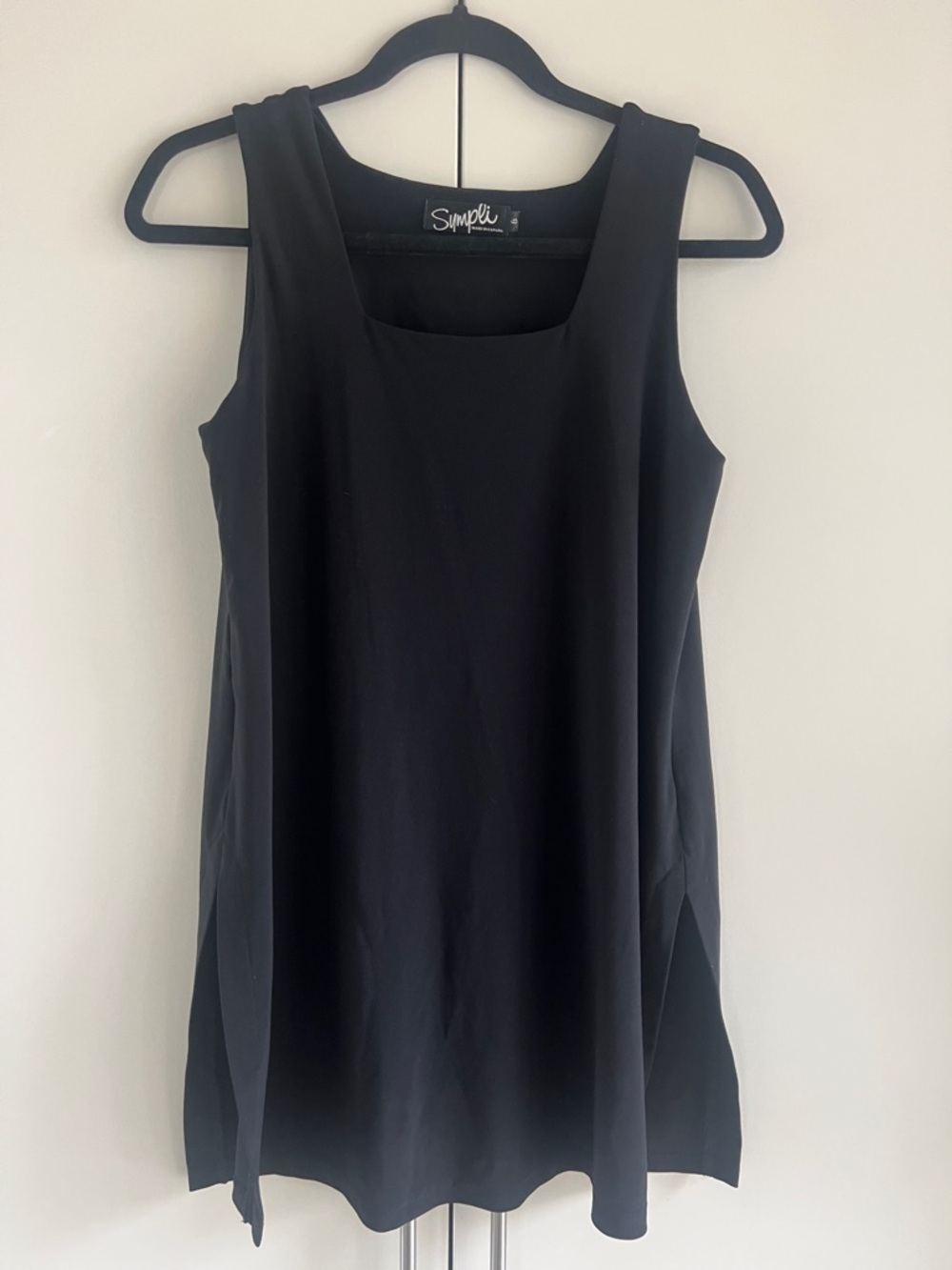 Sympli Square Neck Sleeveless tank top tunic
